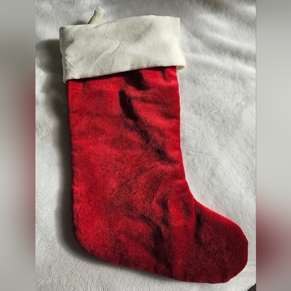 Pottery Barn Other - Pottery Barn Medium Classic 100% Cotton Velvet Holiday Stocking